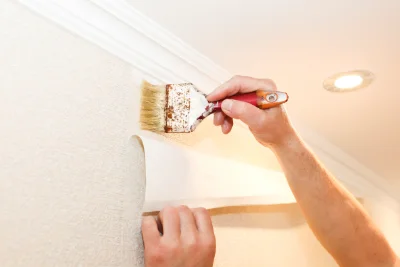 Pose de papier peint à Thorrenc — revêtements muraux et toiles de verre